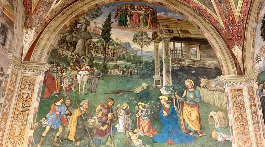 Natività nella Cappella Baglioni. Dipinta fra il 1500 e il 1501. Dic 22 