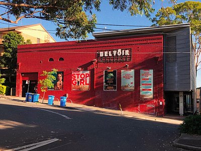 The outside view of Belvoir St Theatre