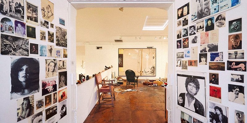 The interiors of Brett Whiteley Studio