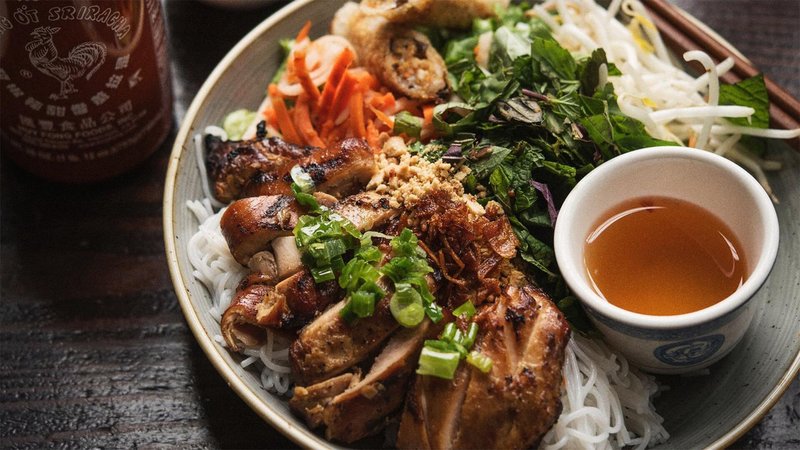 Grilled Chicken Vermicelli at Ba Bar Capitol Hill, in Seattle