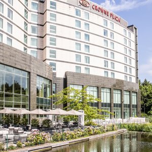 The hotel offers a beautiful park view and spacious terrace