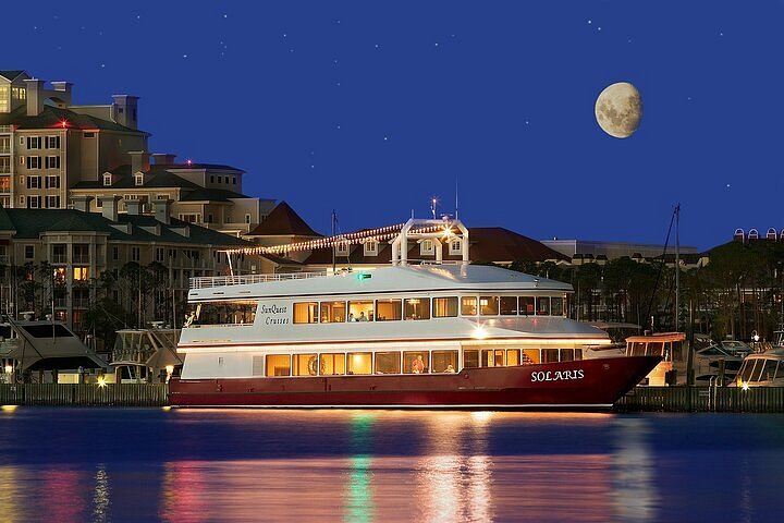 2024 3 Hour Sunset Dinner Cruise by Solaris Yacht in Miramar Beach