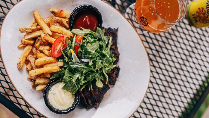 Steak Frites at Tucker Hill Inn, Vermont