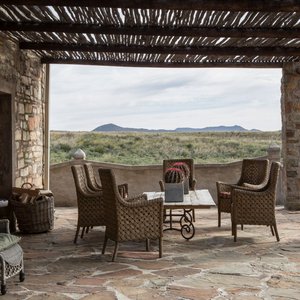 Terrace at Kliphuis with beautiful views