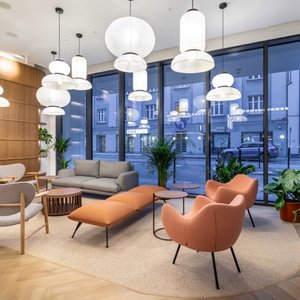 Comfortable lobby & front desk area