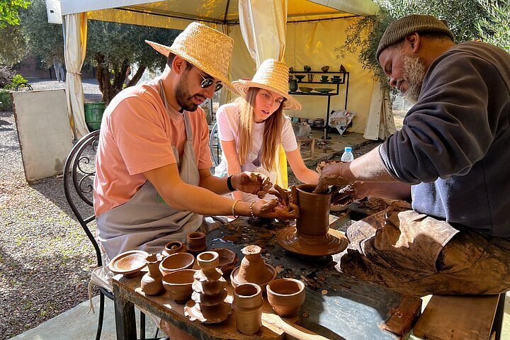 Clase de pintura cerámica, Marrakech