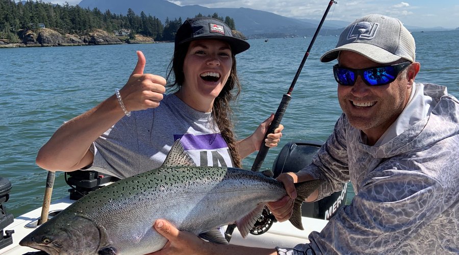 Hire a fishing guide for a thumbs up experience!