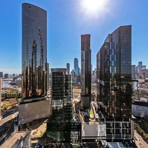 Exterior view over city 