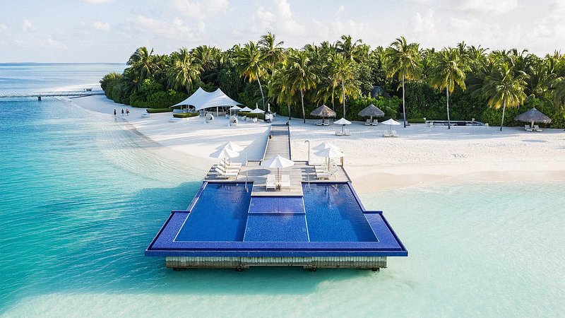The Quiet Zone Pool at Conrad Maldives Rangali Island