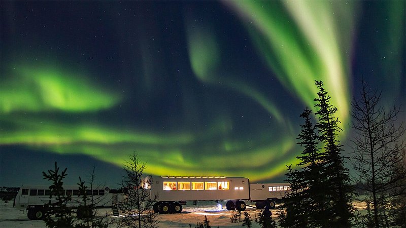 Northern Lights viewing with Frontiers North Adventures, in Churchill, Manitoba