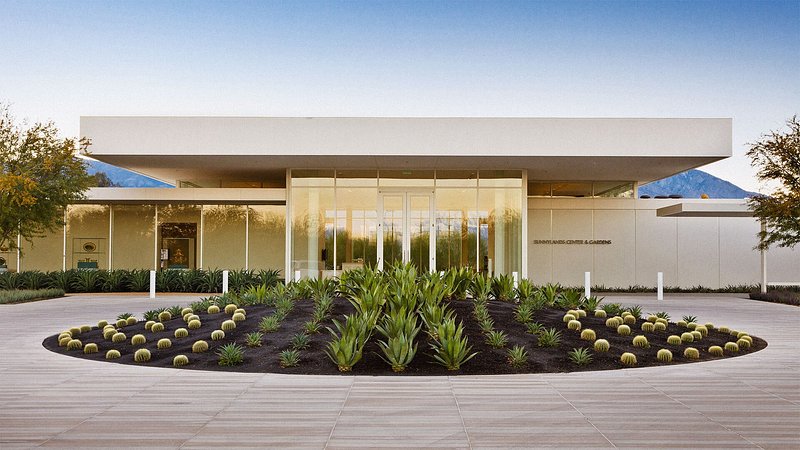 Exterior view of Sunnylands Center & Gardens, in Palm Springs, California