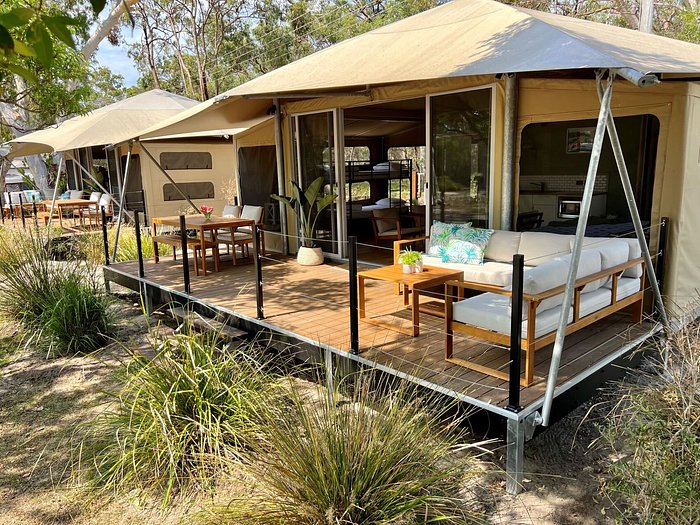 Cooloola North Shore Glamping Tent Exterior