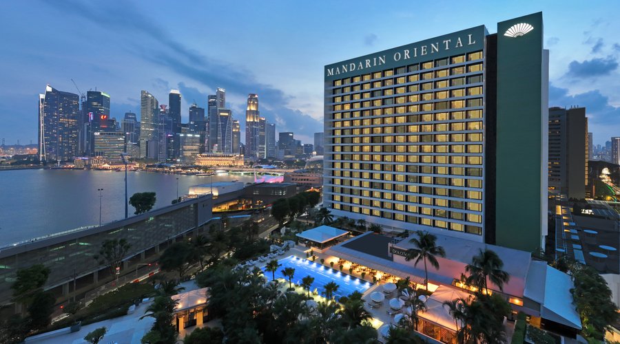 Mandarin Oriental, Singapore is located in the iconic Marina Bay.