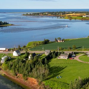 Waterviews on each side of the property- overlooking Hunter river on one side & the Gulf of St Lawrence on the other.