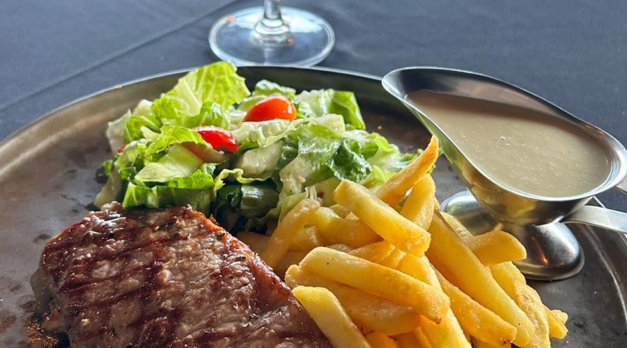 Australian Gran Fed 150 day Sirloin Steak...Delicious.