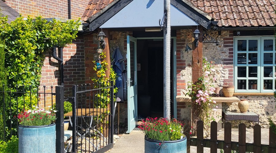 Holiday guests entrance