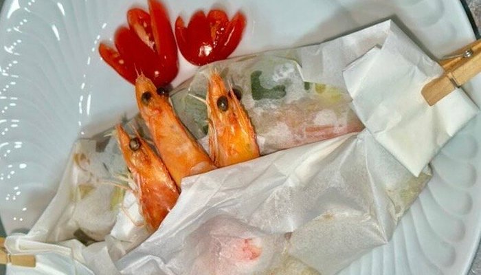 Papillote de bacalhau fresco 