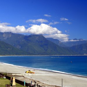 眺望七星潭海景