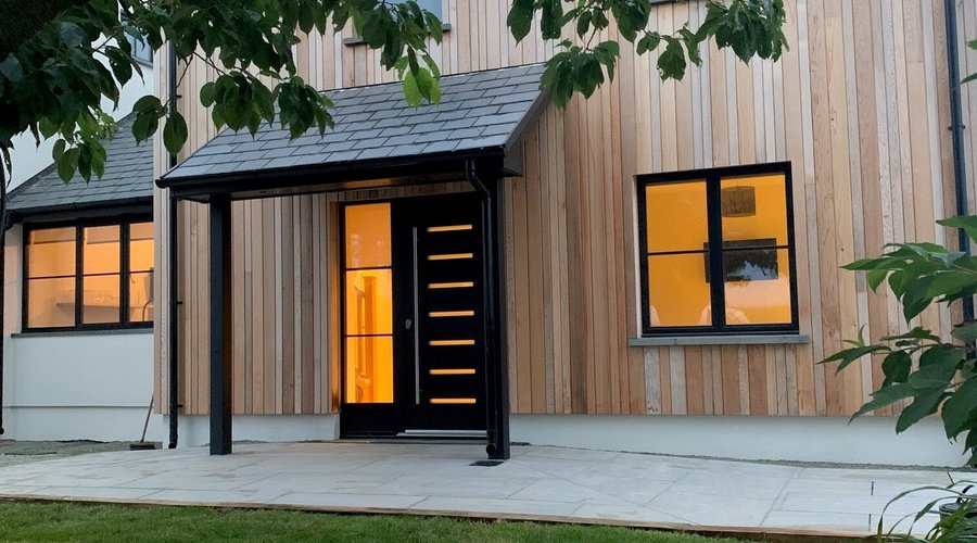 New Contemporary cottage front entrance