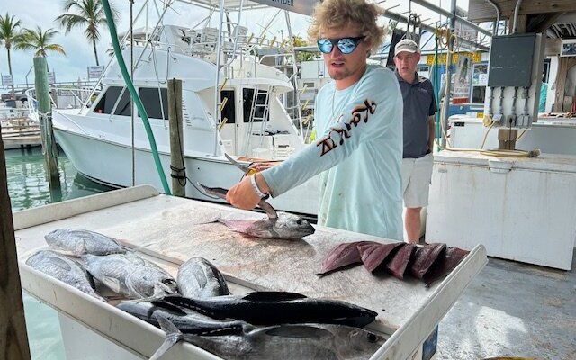 Mitch cleaning our catch.
Thank You so much for a great day!