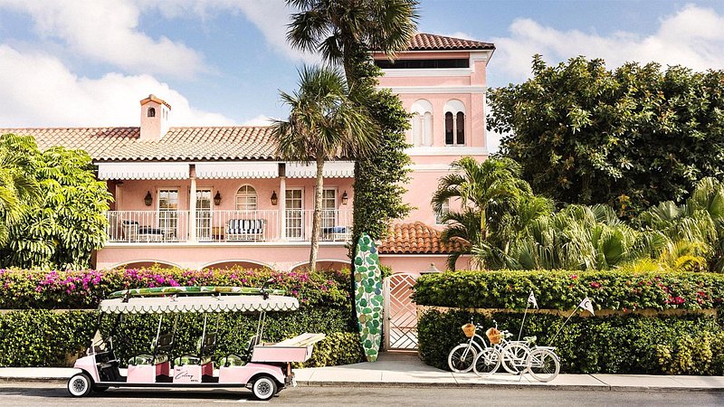 Exterior of The Colony Hotel, in Palm Beach, Florida