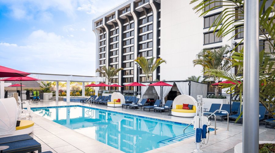 Pixar Place Hotel at Disneyland Resort Pixel Pool cabanas