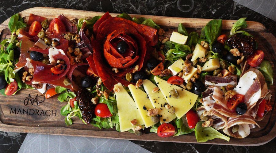 prosciutto and cheese platter