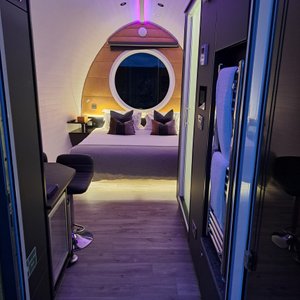 Pod from door entrance