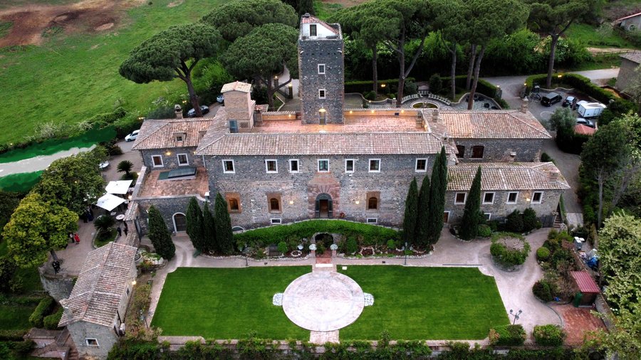 Vista dall'alto del Castello e delle terrazze 