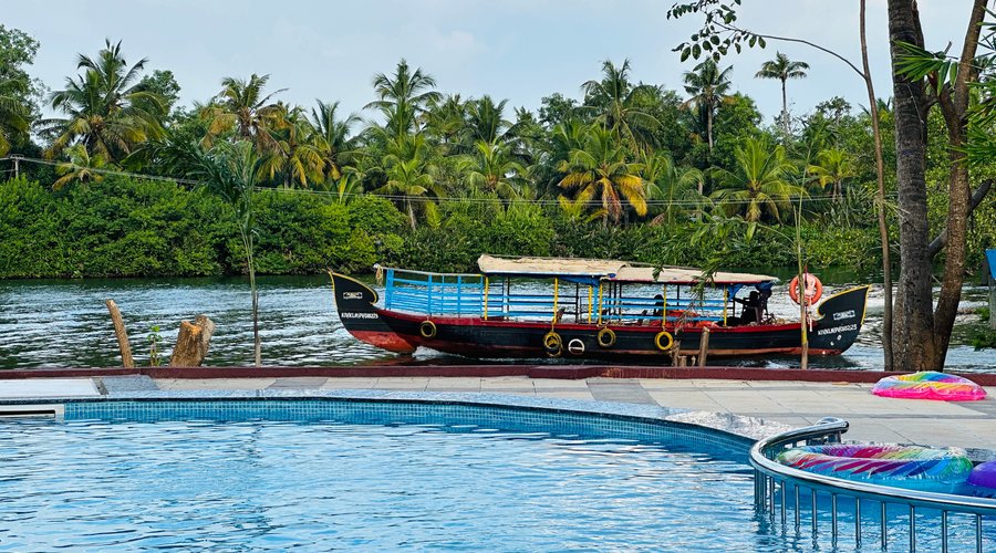 Swimming Pool River view