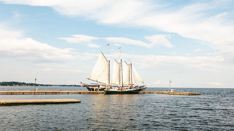 Ship in Colonial Williamsburg, Virginia 