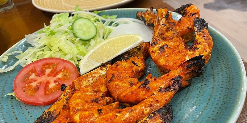 Barbecue prawns at Hashmi Barbeque