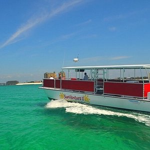 Captained Double-Decker Pontoon with Slide Charter for up to 6 guests -  TripShock!