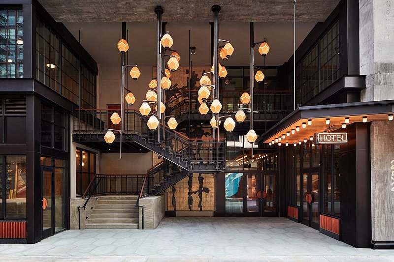 Exterior of the Ace hotel in Brooklyn