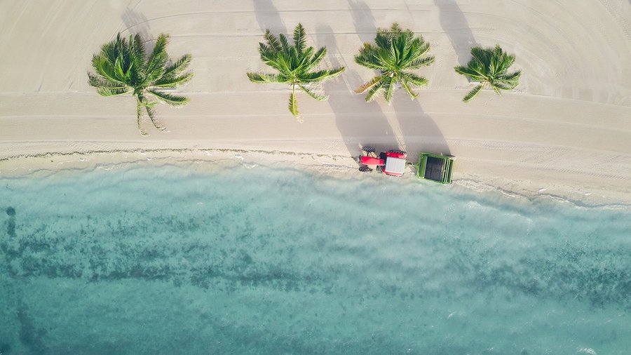 Las Terrazas Resort is the only property on Ambergris Caye with a private Surf Rake for removing sargassum from the grounds. This keeps our beach clear and allows our guests to walk directly into the Caribbean Sea.