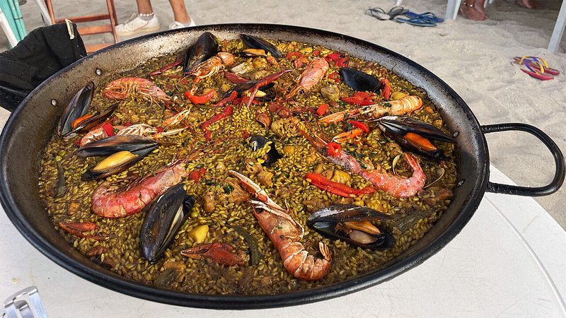 Paella at Can Gavella, in Mallorca