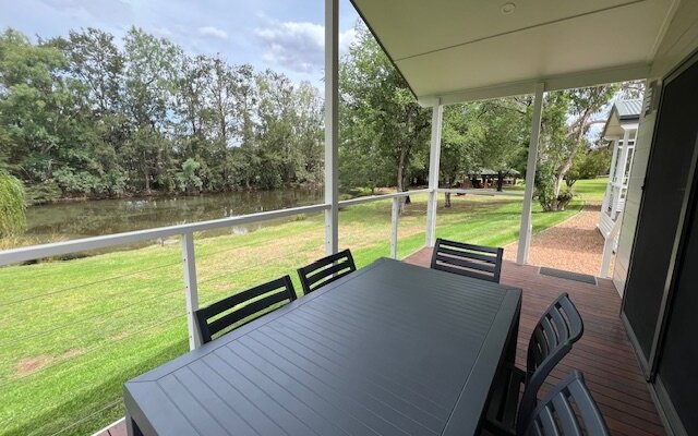 waterfront cabin view