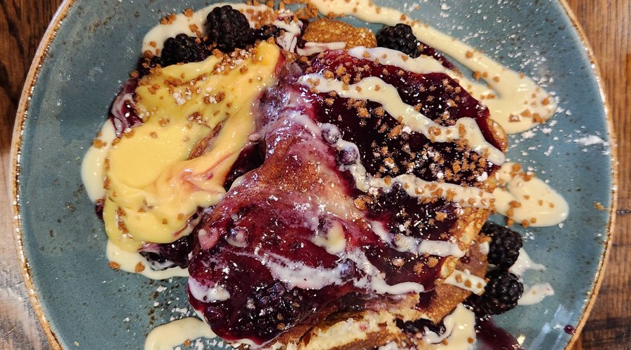 Blackberry Lemon Cream French Toast 