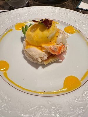 Lobster with  poached egg 