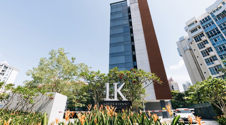 Front & Facade of Louis Kienne Residences Havelock