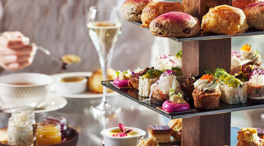 Afternoon Tea at View Skybar & Restaurant. 