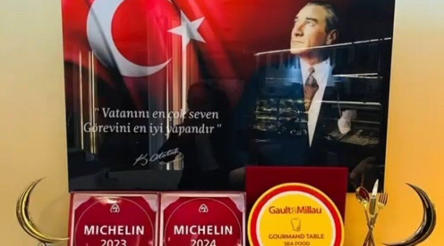 Calipso Fish, Turkey's first and only fish restaurant that received the Michelin Bib Gourmand award, was at the international Michelin Award Ceremony held in Turkey for the second time this year.  We retained our "Michelin Bib Gourmand" award. We are proud to be the only fish restaurant that received the Michelin Bib Gourmand award and maintained it for the second year. 