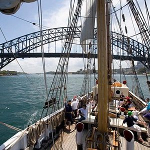 tall ship cruise sydney harbour bbq lunch
