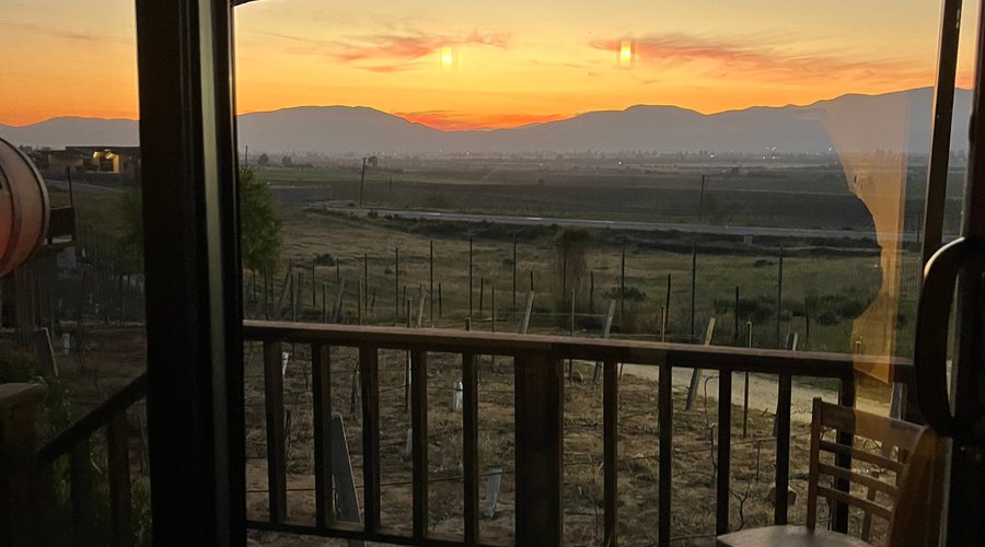 Vista al valle desde la habitación 