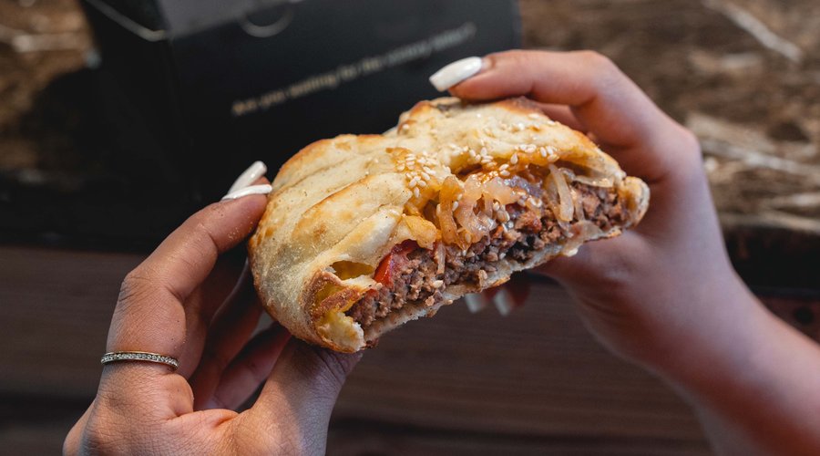 Meat and cheese burger