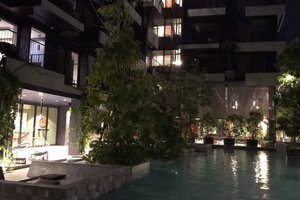 Pool och strand