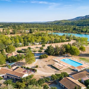 Vue aérienne camping