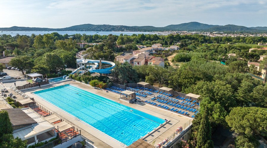 Vue aérienne du camping