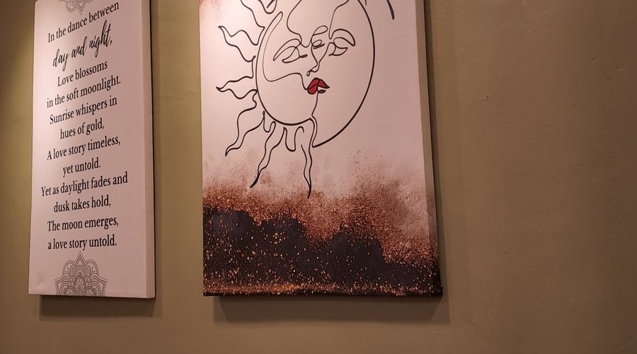 Artistry isn't just about flavors on a plate; it's the colors on our walls, the stories in our paintings, and the uplifting words that nourish the soul alongside our cuisine. At our gastronomic Indian restaurant, we believe in feeding the soul, with every aspect of our ambiance and of course our YUMMIEST FOOD