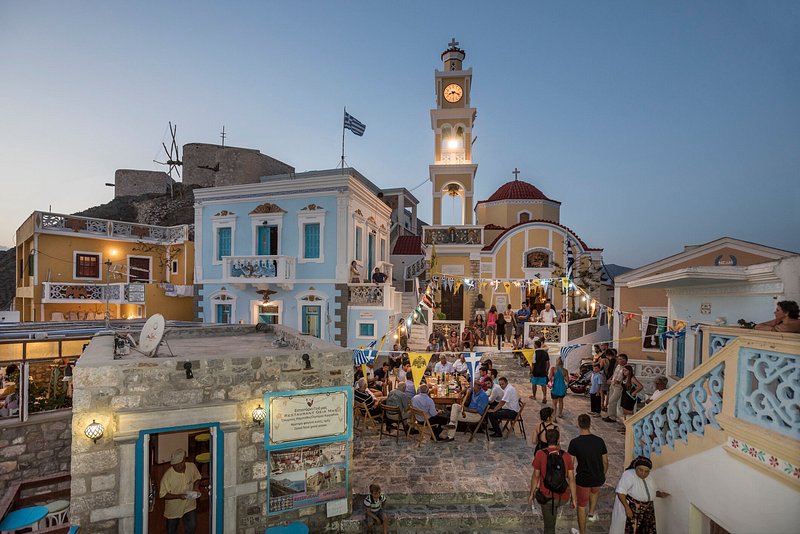 Assumption day festivities on Karpathos, Greece
